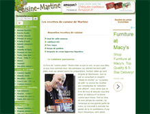 Tablet Screenshot of cuisine-martine.com